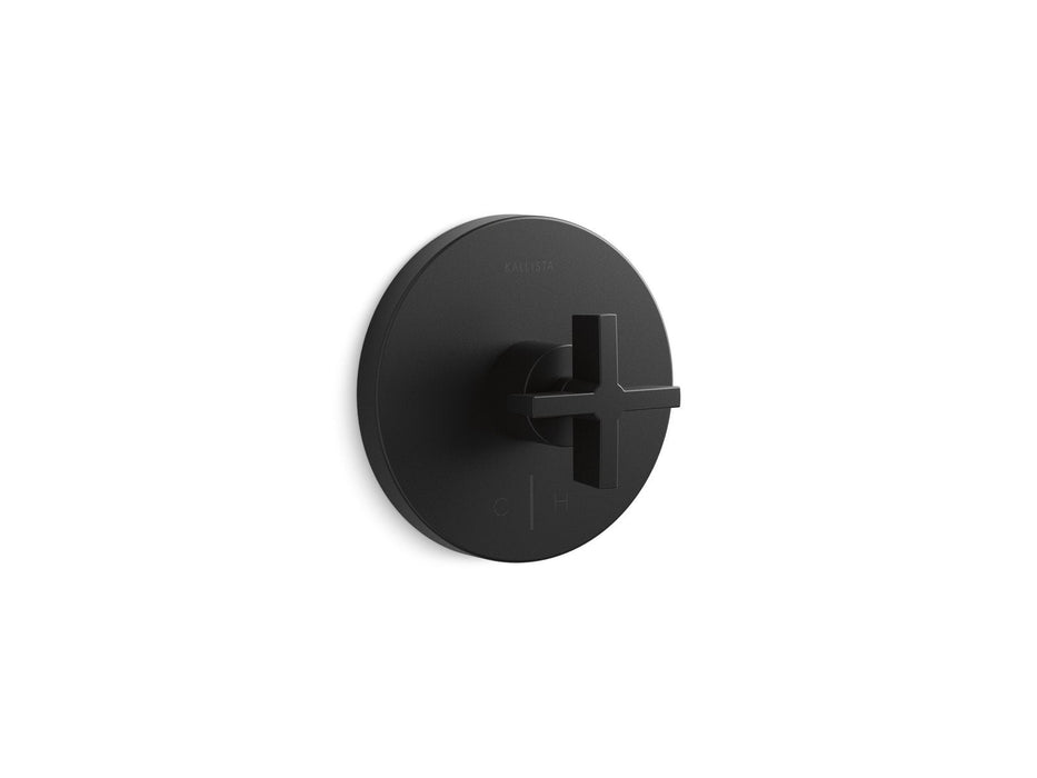 Kallista P24421-CR-CP One Thermostatic Trim, Cross Handles