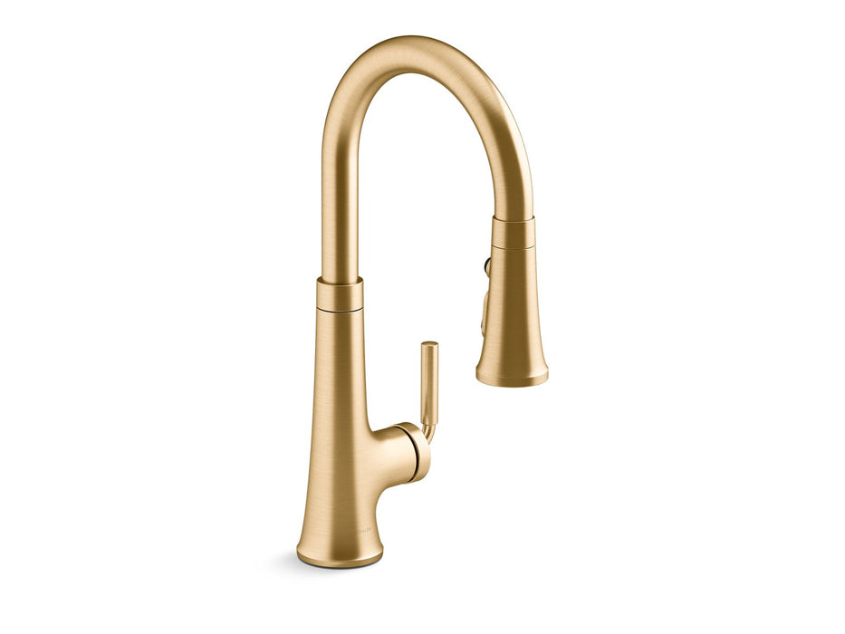 KOHLER K-23764 Tone Pull-down kitchen sink faucet with three-function sprayhead