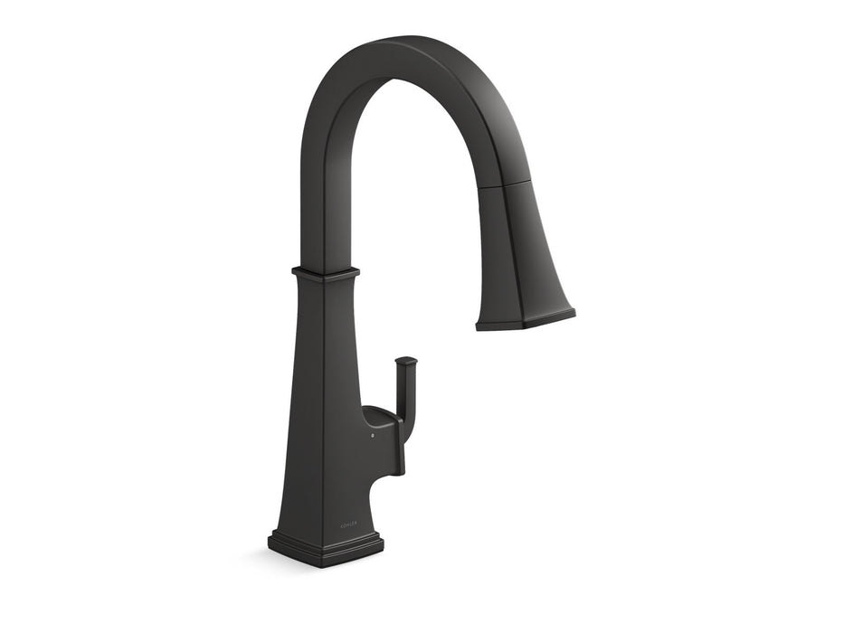 KOHLER K-23832-WB Riff Touchless pull-down kitchen sink faucet with KOHLER Konnect and three-function sprayhead