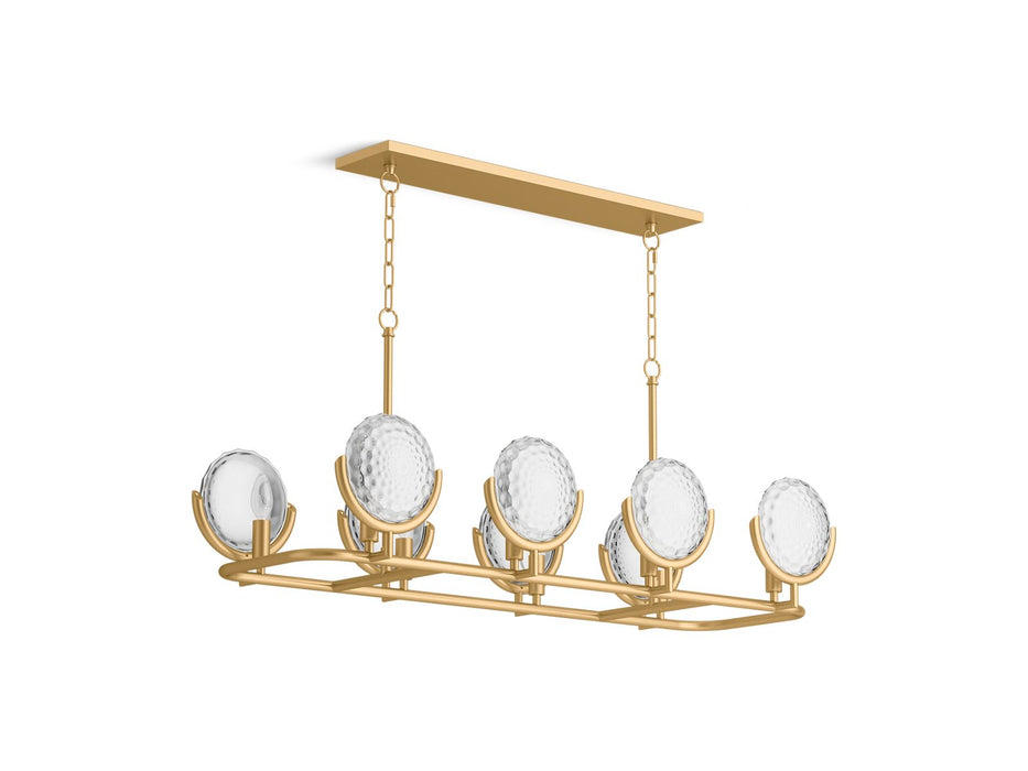 KOHLER K-29382-CH08B Arendela 38" linear chandelier