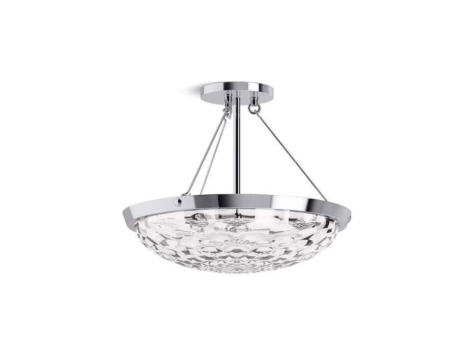 KOHLER K-29374-SF03B Arendela 15-1/2" semi-flush
