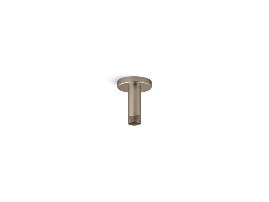 KOHLER K-26319 Statement 3" ceiling-mount single-function rainhead arm and flange