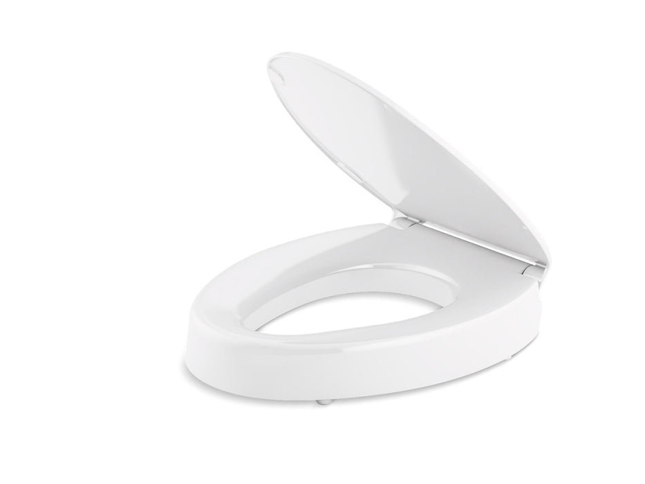 KOHLER K-25875 Hyten Elevated Quiet-Close elongated toilet seat
