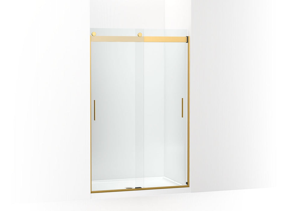 KOHLER K-706008-L Levity Sliding shower door, 74" H x 43-5/8 - 47-5/8" W, with 1/4" thick Crystal Clear glass