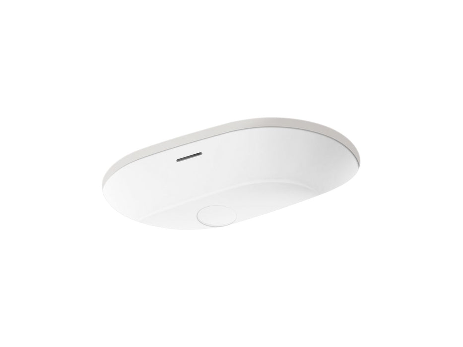KOHLER K-21057 Brazn 24-1/4" oval undermount bathroom sink