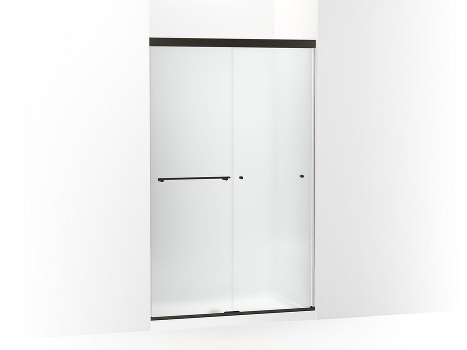 KOHLER K-707106-D3 Revel Sliding shower door, 76" H x 44-5/8 - 47-5/8" W, with 5/16" thick Frosted glass