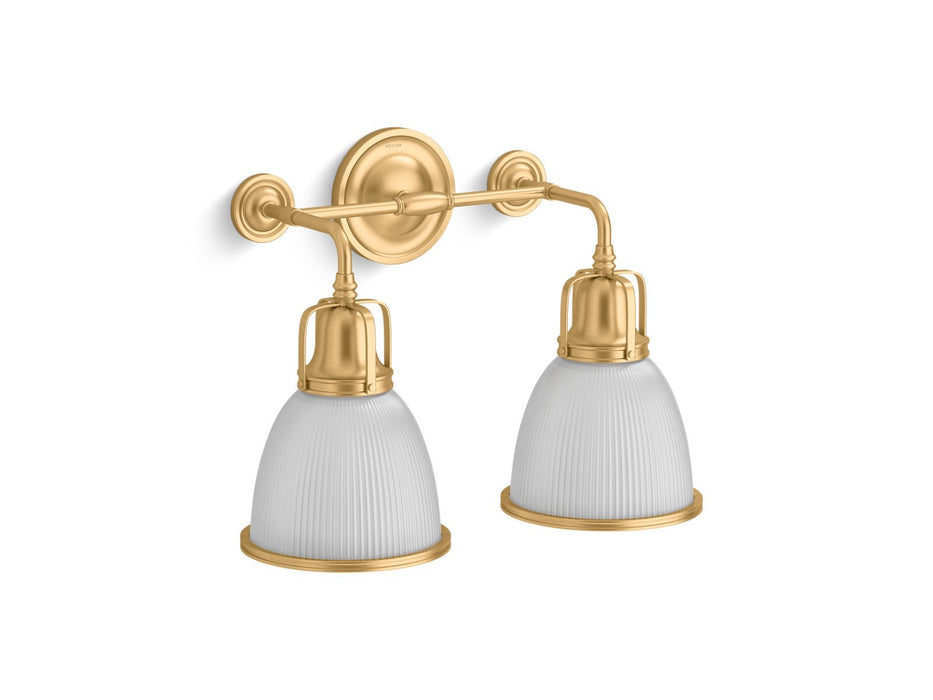 KOHLER K-32282-SC02 Hauksbee Two-light bell sconce
