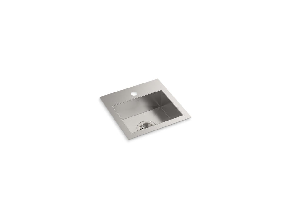 KOHLER K-32027-1 Vault 15" top-/undermount single-bowl bar sink