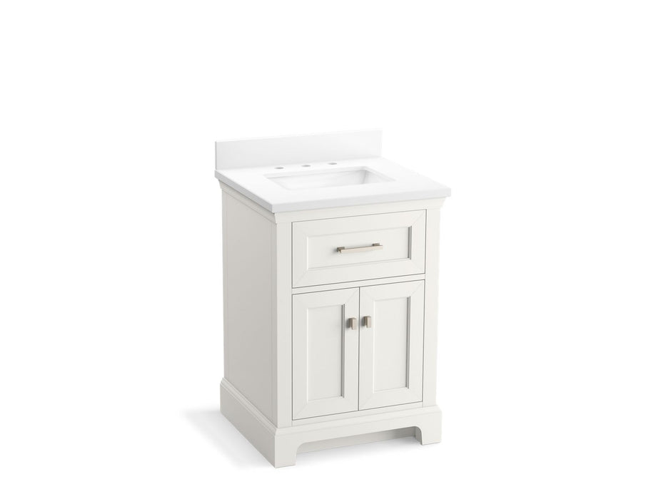 KOHLER K-29259-BD1 Charlemont 24" bathroom vanity cabinet with sink and quartz top