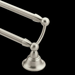 Moen DN6822 Brushed nickel 24" double towel bar