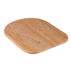 Moen GA944 Natural Wood Cutting Board - D Shape Cutting Board 13" x 16.5" in Satin Stainless