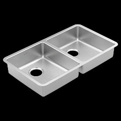 Moen Steel 18 Gauge Double Bowl Sink