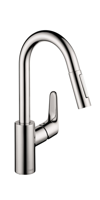 hansgrohe Focus Prep Kitchen Faucet, 2-Spray Pull-Down, 1.75 GPM