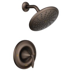 Moen T2232EP Eva Pressure Balanced Shower Trim Package with Single Function Rain Shower Head - Less Valve in Oil Rubbed Bronze