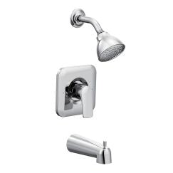 Moen T2813 Rizon Single Handle 1-Spray Posi-Temp Tub and Shower Faucet Trim Kit in Chrome