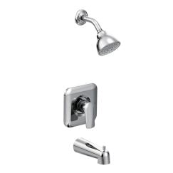 Moen T2813EP Rizon Single Handle 1-Spray PosiTemp Tub and Shower Faucet Eco-Performance Trim in Chrome