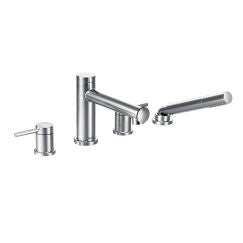 Moen T394 Align Deck Mounted Roman Tub Faucet Trim with Personal Hand Shower and Built-in Diverter in Chrome