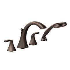Moen Two-Handle Roman Tub Faucet Includes Hand Shower
