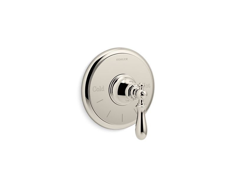 KOHLER K-T72769-9M Artifacts Thermostatic valve trim with swing lever handle