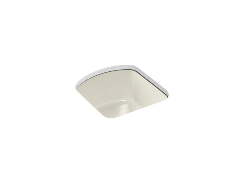 KOHLER K-5848 Napa 18-3/4" x 18-11/16" x 9-5/8" Undermount bar sink with no faucet holes