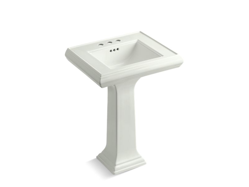 KOHLER 2238-4 Memoirs Classic 24" pedestal bathroom sink with 4" centerset faucet holes