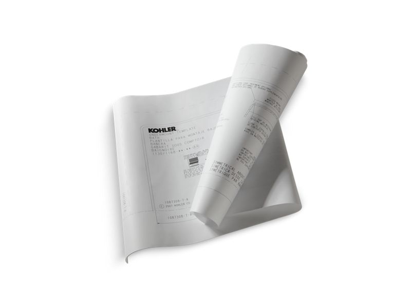 KOHLER K-164 Greek Undermount installation kit for K-1490-X/K-1492-H2