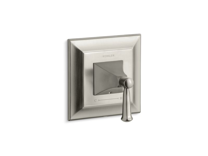 KOHLER T10421-4S-BN Memoirs Stately Valve Trim With Lever Handle For Thermostatic Valve, Requires Valve in Vibrant Brushed Nickel