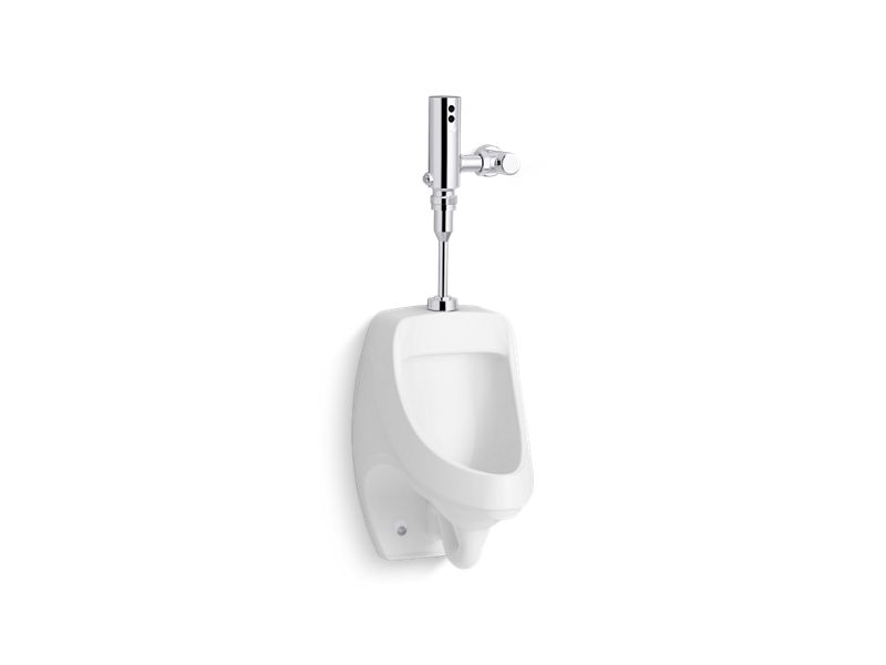 KOHLER K-PR5452-T1DS Dexter Antimicrobial urinal with Mach Tripoint touchless DC 0.125 gpf flushometer