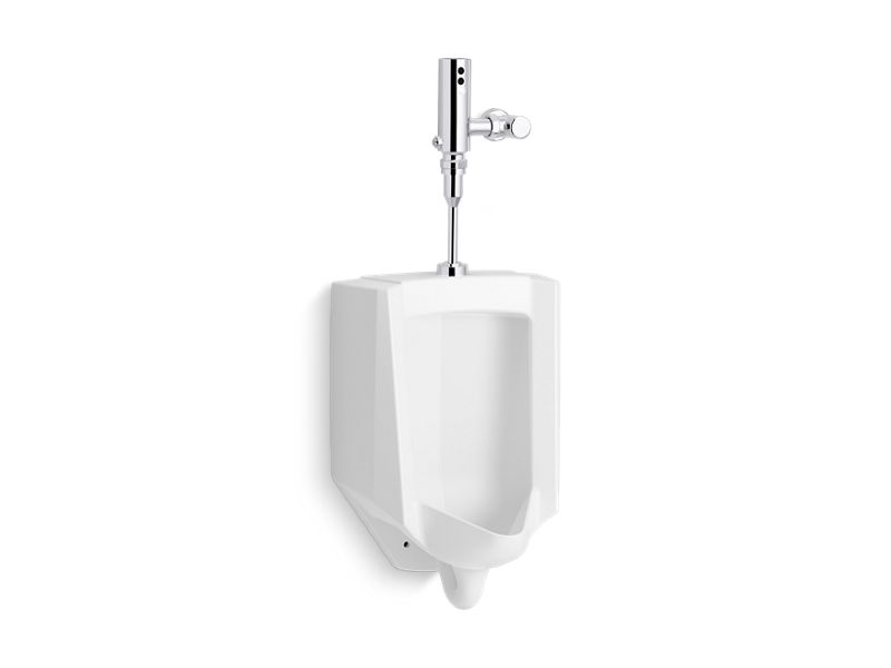 KOHLER K-PR4991-T2H Bardon High-efficiency urinal with Mach Tripoint touchless 0.5 gpf HES-powered flushometer