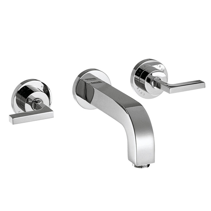 AXOR Citterio Wall-Mounted Widespread Faucet Trim with Lever Handles, 1.2 GPM