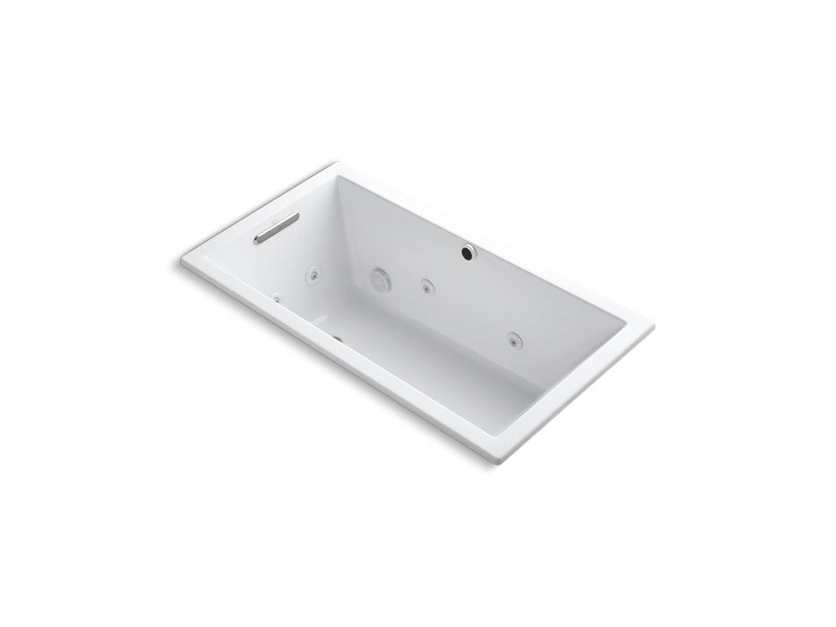 KOHLER K-1168-JH Underscore 60" x 32" drop-in heated whirlpool bath