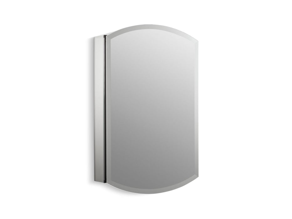 KOHLER K-3073 Archer 20" W x 31" H aluminum single-door medicine cabinet, beveled edges