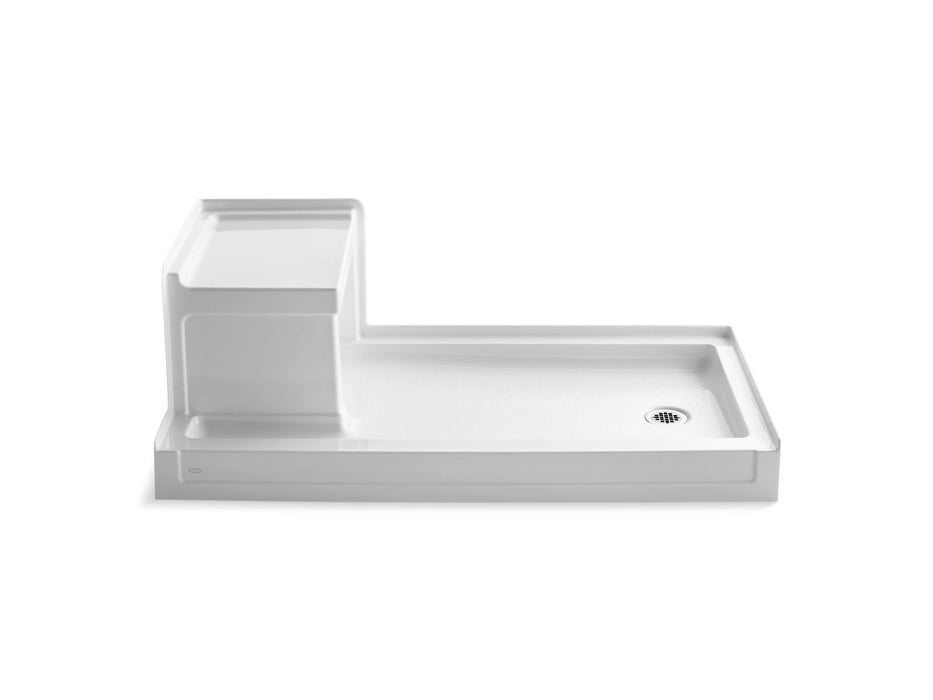 KOHLER K-1976 Tresham 60" x 32" alcove shower base, right drain