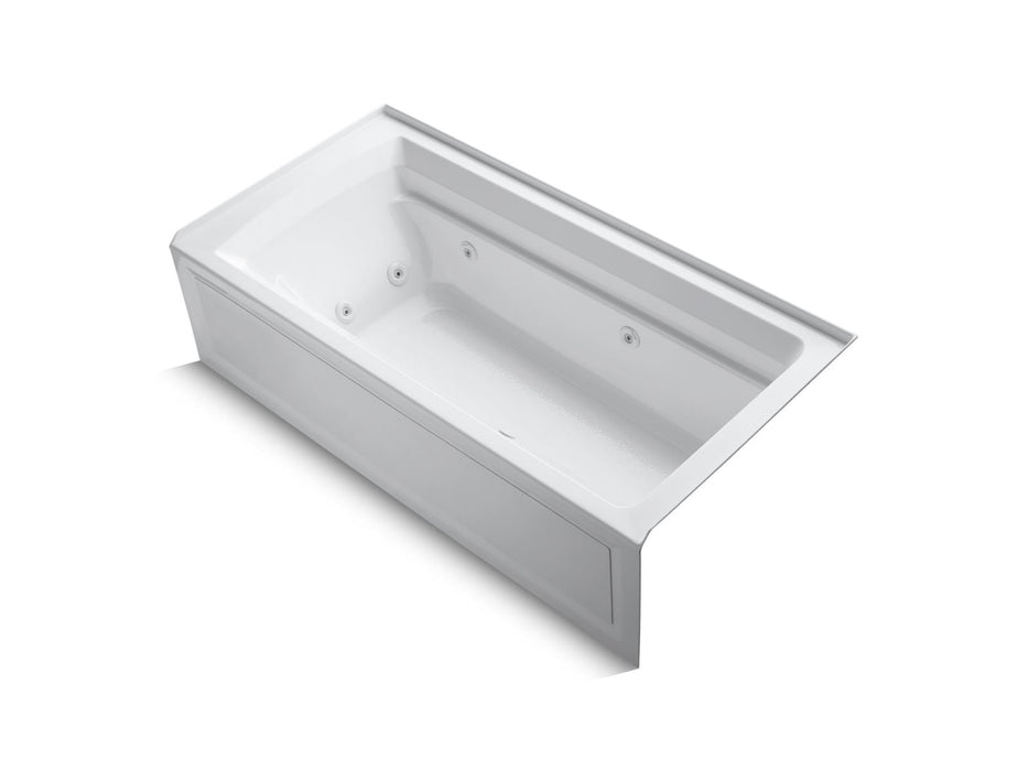 KOHLER K-1124-RA Archer 72" x 36" alcove whirlpool bath, right drain
