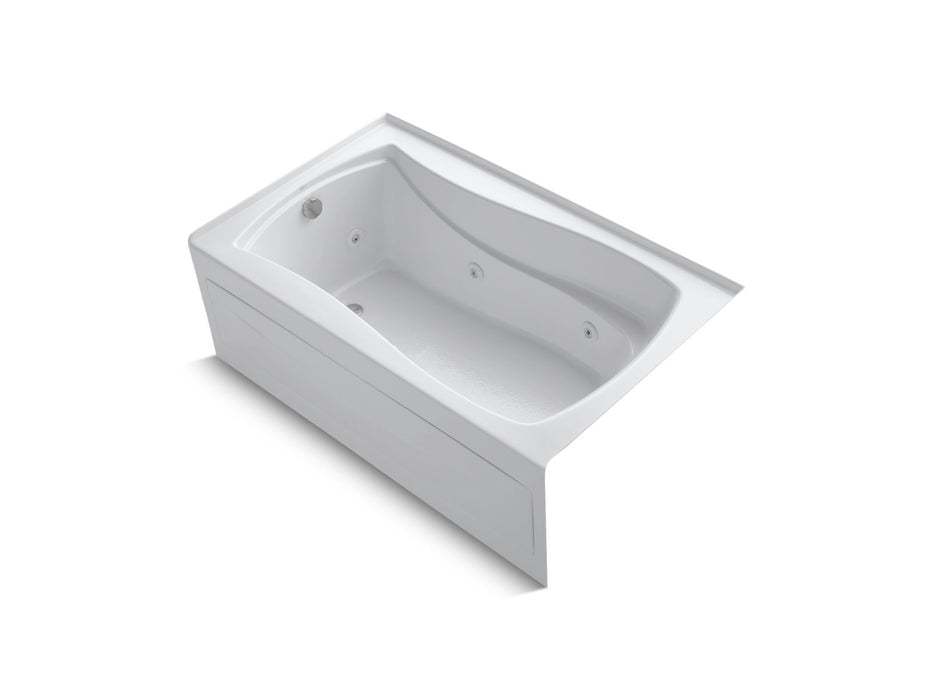 KOHLER K-1239-LAW Mariposa 60" x 36" alcove whirlpool bath with Bask heated surface, left drain