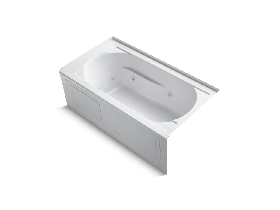 KOHLER K-1357-RA Devonshire 60" x 32" alcove whirlpool bath, right drain