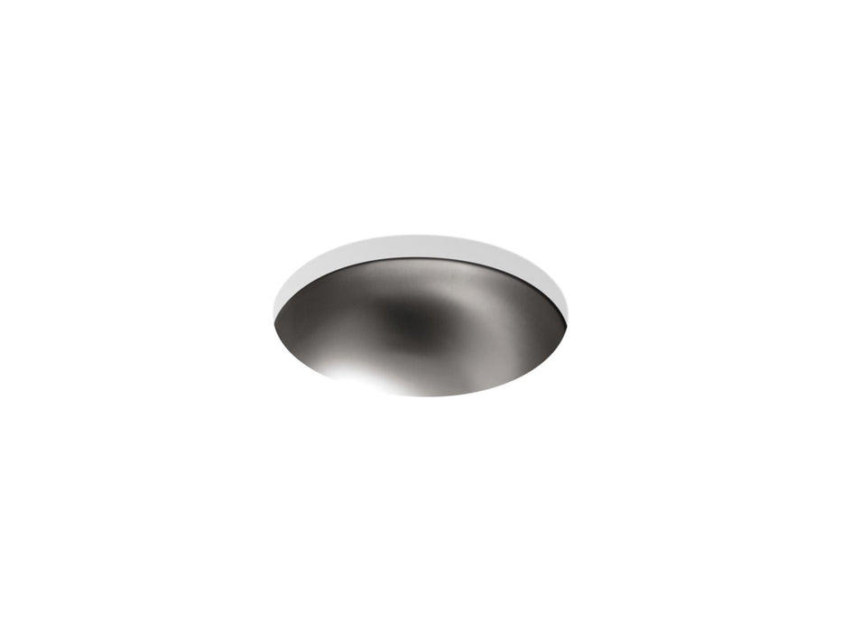 KOHLER K-2610-SU Bolero 13-3/4" round drop-in/undermount bathroom sink, no overflow