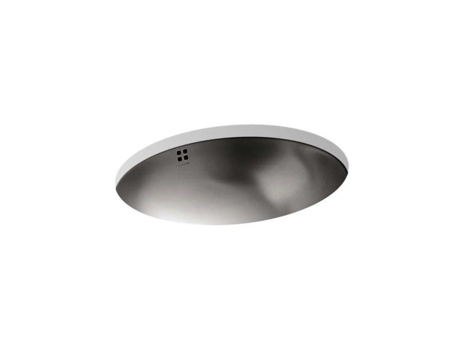 KOHLER K-2609-SU Bachata 20" oval drop-in/undermount bathroom sink
