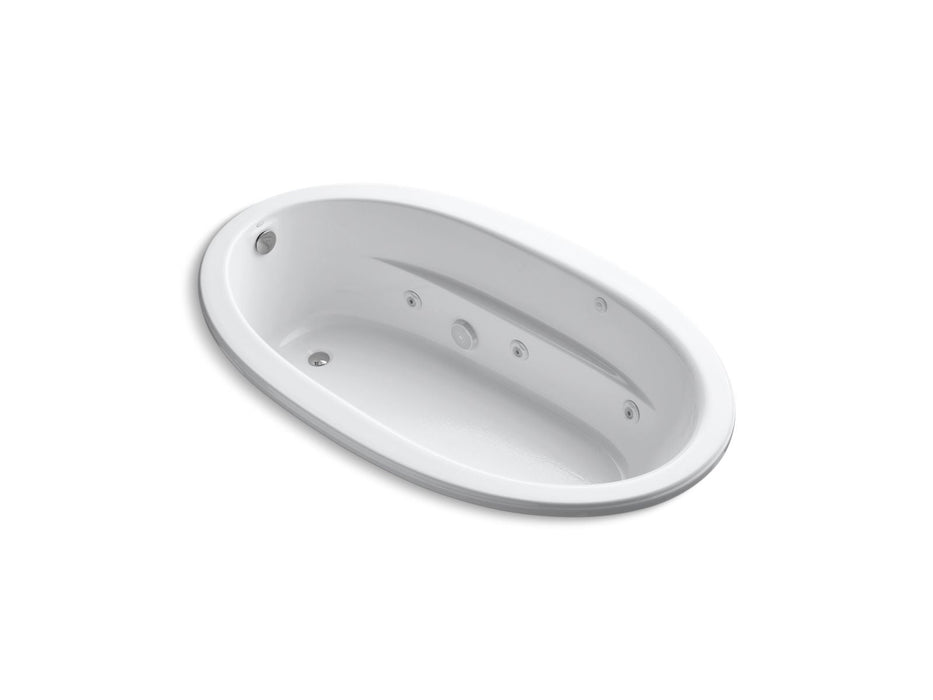 KOHLER K-1164-HB Sunward 72" x 42" drop-in heated whirlpool bath