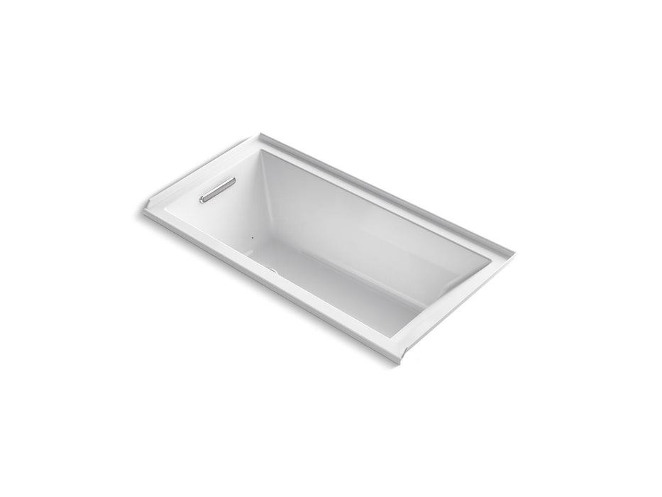 KOHLER K-1167-GHLF Underscore 60" x 30" alcove Heated BubbleMassage air bath, left drain