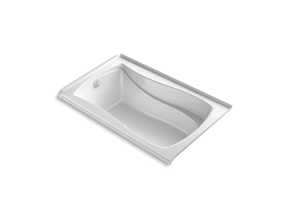 KOHLER K-1239-GHLW Mariposa 60" x 36" alcove Heated BubbleMassage air bath with Bask heated surface, left drain