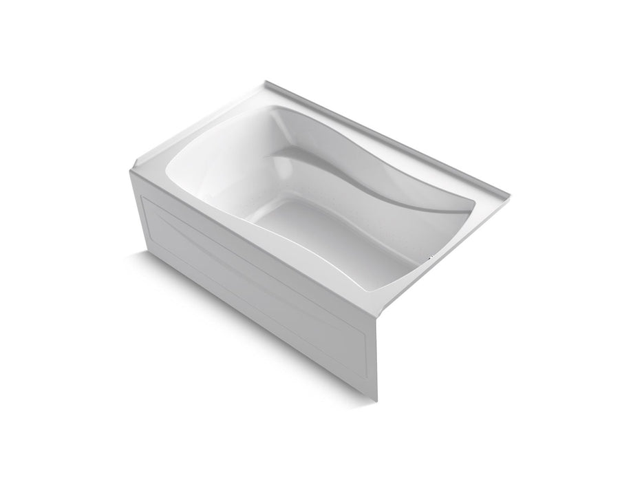 KOHLER K-1239-GHRAW Mariposa 60" x 36" alcove Heated BubbleMassage air bath with Bask heated surface, right drain