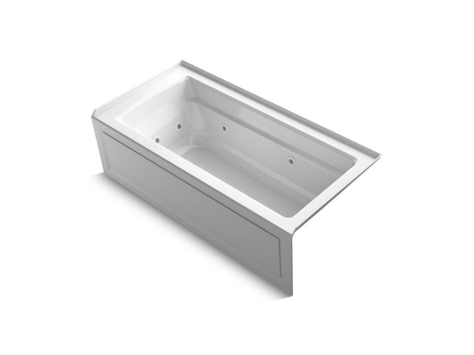 KOHLER K-1949-RA Archer 66" x 32" alcove whirlpool, right drain