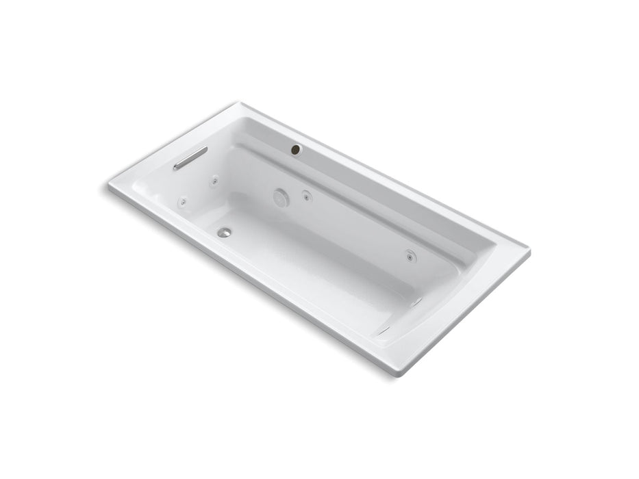 KOHLER K-1124-W1 Archer 72" x 36" drop-in whirlpool bath with Bask heated surface