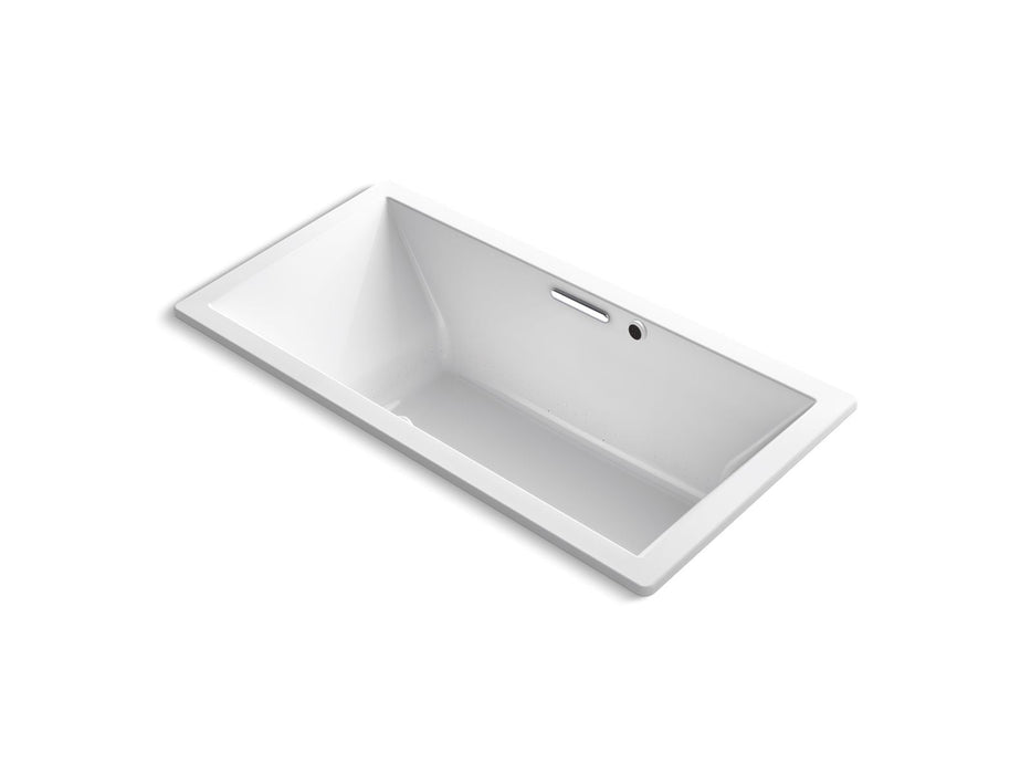 KOHLER K-1835-GHW Underscore 72" x 36" drop-in Heated BubbleMassage air bath with Bask heated surface