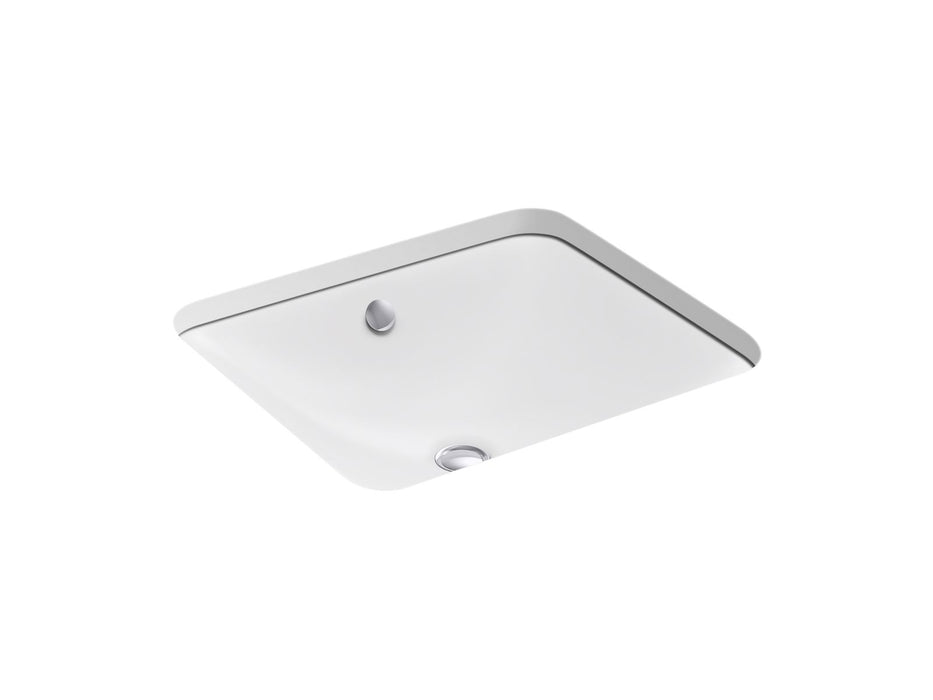 KOHLER K-5400 Iron Plains 18-1/2" rectangular drop-in/undermount bathroom sink
