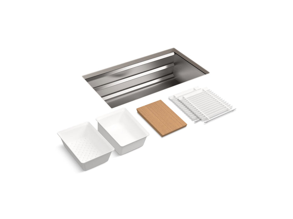 KOHLER K-5540 Prolific 33" undermount single-bowl workstation kitchen sink