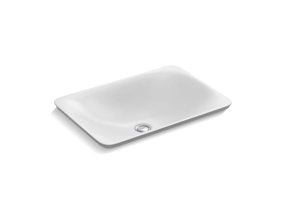KOHLER K-7799 Carillon 21-1/4" rectangular drop-in bathroom sink, no overflow