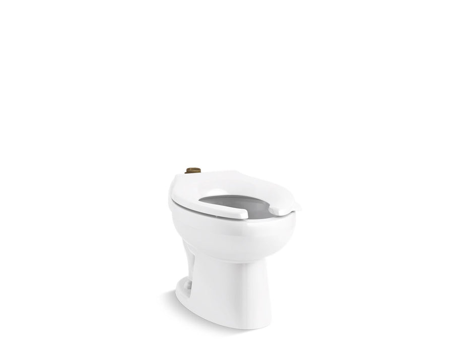 KOHLER K-96059-SS Juvenile Ultra Floor-mount top spud antimicrobial flushometer bowl