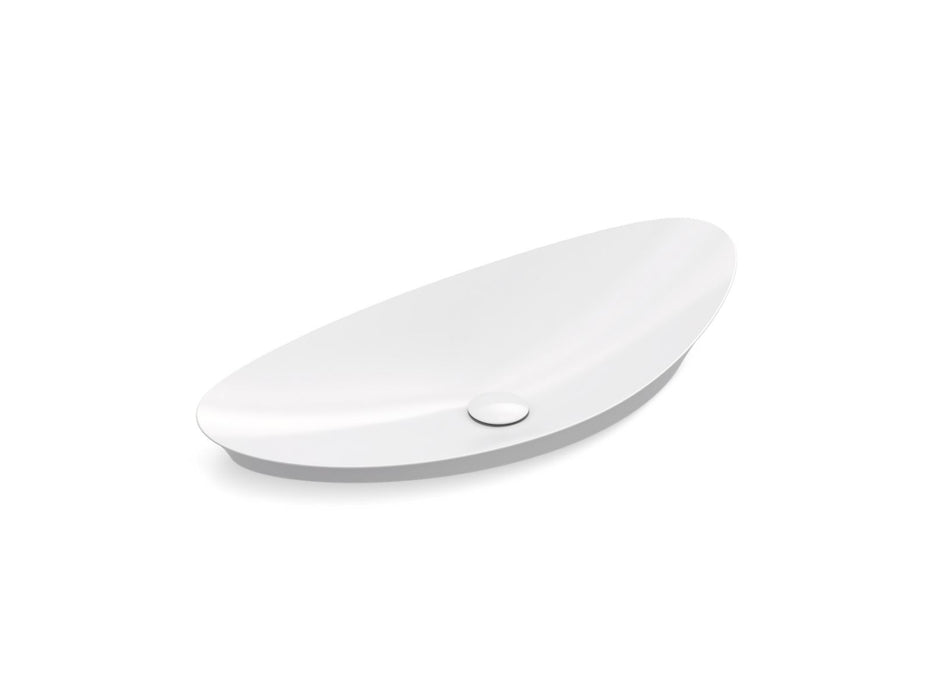 KOHLER K-20705-N Veil 38-1/2" oval vessel bathroom sink, no overflow